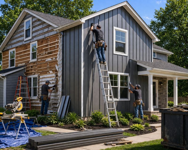 Vertical Siding Replacement in West Hartford, CT