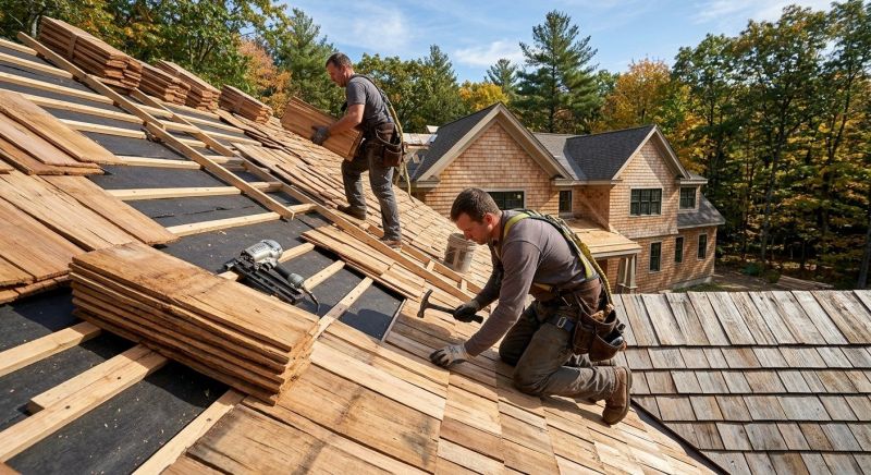 Wooden Roof Installation in Fredericksburg, VA
